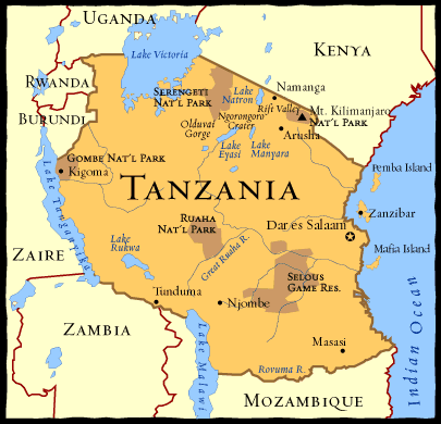 Gửi chuyển phát nhanh hàng đi Tanzania-Tajikistan